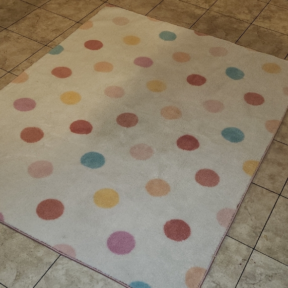 Colorful Polka Dot Rug - Picture 4 of 5